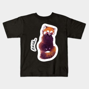 Shy Red Panda Kids T-Shirt